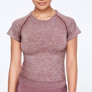 Pink x victoria secret seamless work out crop top